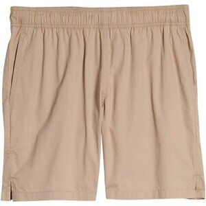 Bp elastic waist shorts in beige stretch casual men's sz 2Xlarge